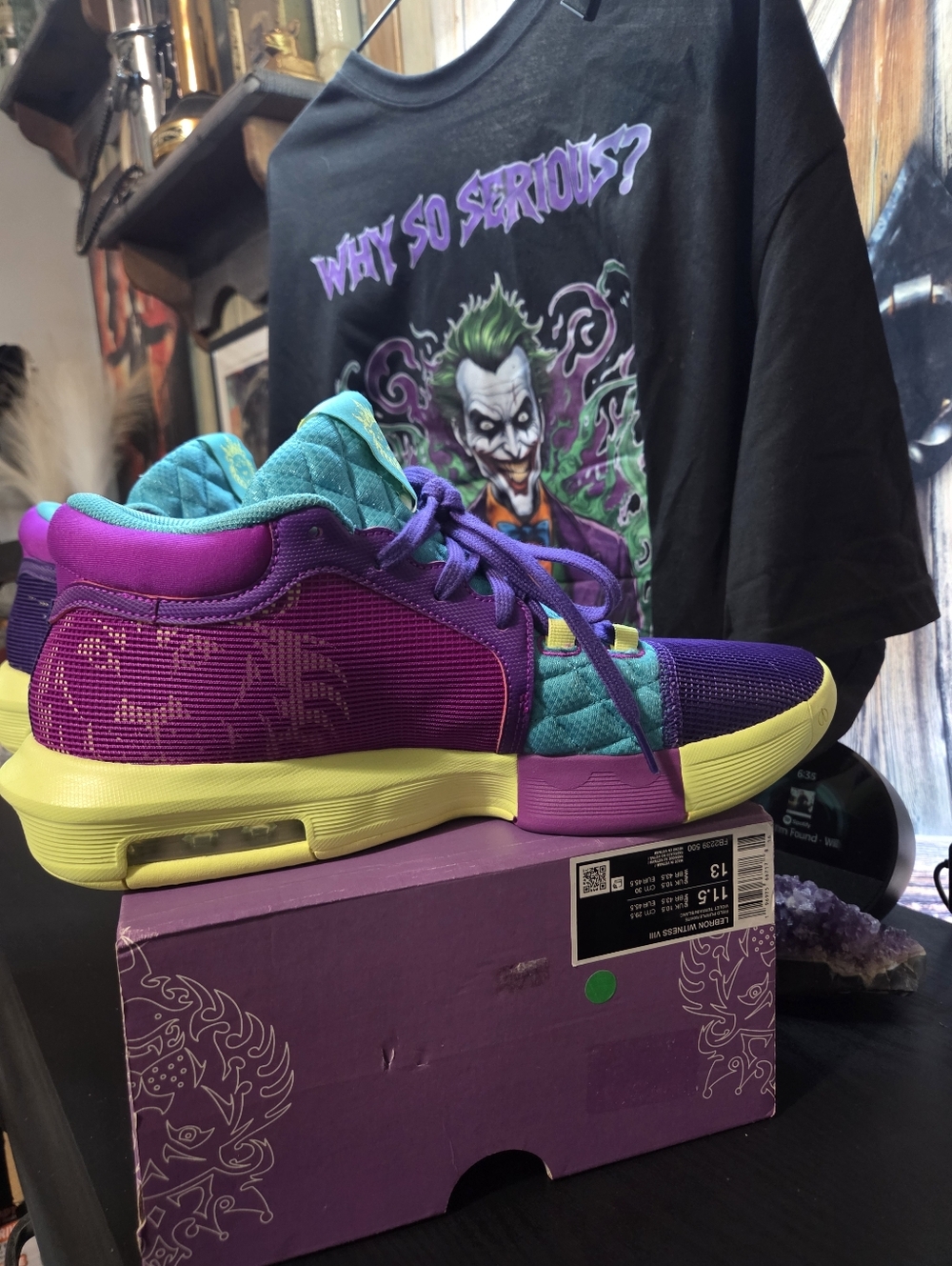 Nike LeBron Witness 8 VIII Basketball Shoes - Field Purple/Teal - Men’s 11.5 - Picture 11 of 13